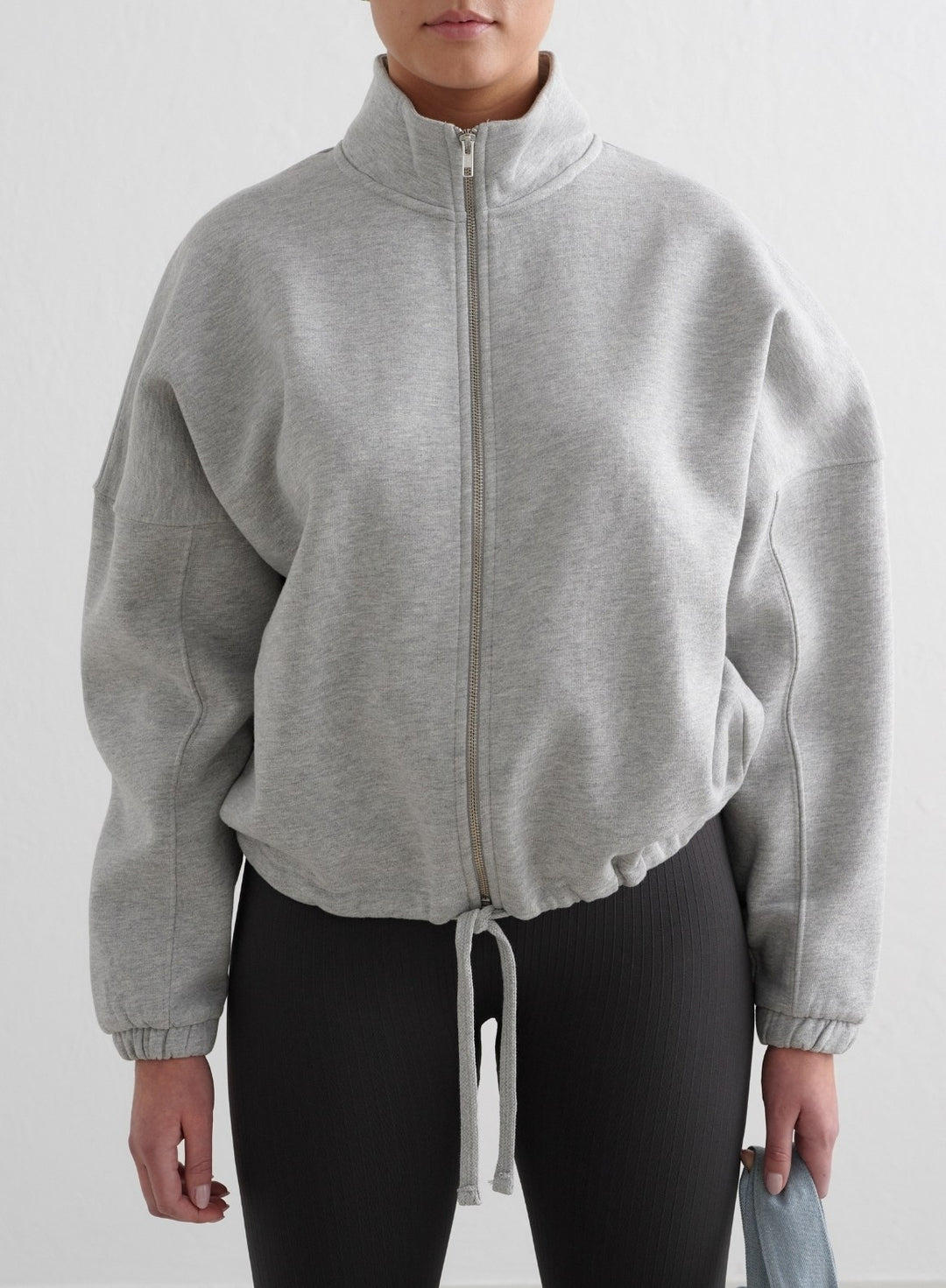 Grey Melange Campus Sweat Zip Jacket – AIM'N DE